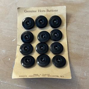 Vintage horn buttons from England